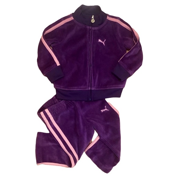Puma purple and pink track suit 12M - Picture 9 of 9